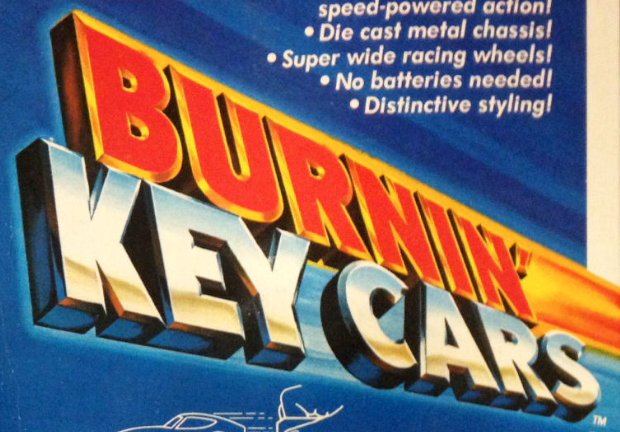 Логотип серии Burnin' Key cars Kidco