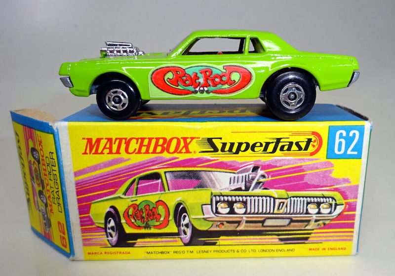 Новые колеса Superfast на машинках Matchbox  с 1970-го года